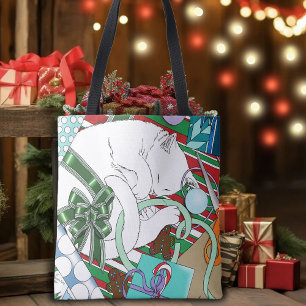 Bolsa Tote Gato de Papel de Quebra