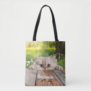 Bolsa Tote Gato de Pequim Pérsico Bonito