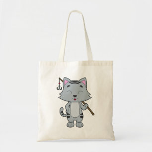 Bolsa Tote Gato de Pesca e Pesca