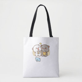 Bolsa Tote Gato de Pêssego de Mochi Cugado