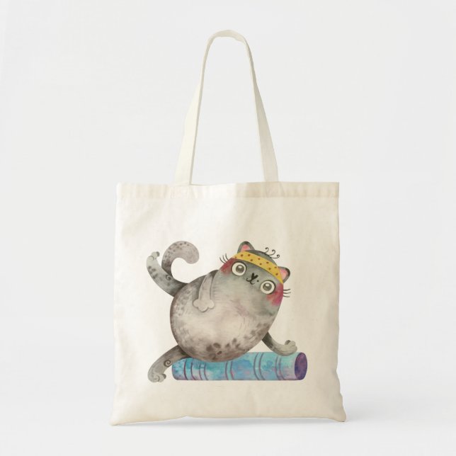 Bolsa Tote Gato de preparação de corte (Frente)