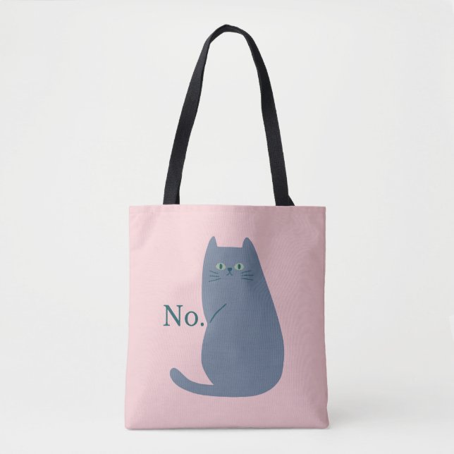 Bolsa Tote Gato de Rejeição (Frente)