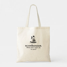 Bolsa Tote Gato de Schrodinger Ciência Fofa Filosofia