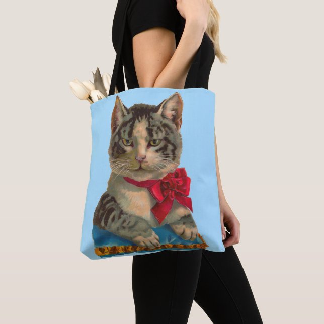 Bolsa Tote gato-do-mato-vitoriano (Close Up)
