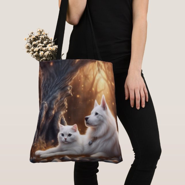 Bolsa Tote Gato e Cão (Close Up)
