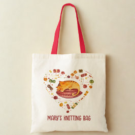 Bolsa Tote Gato e Saco de Arte