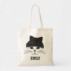 Bolsa Tote Gato em Lã Fato Personalizado