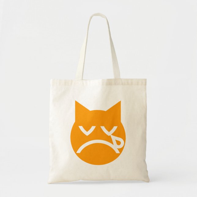 Bolsa Tote Gato Emoji Chorando (Frente)