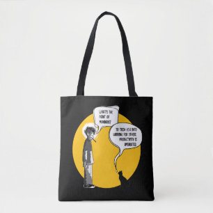 Bolsa Tote Gato engraçado de segunda-feira Humor de escritóri