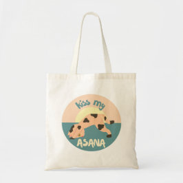 Bolsa Tote Gato Engraçado, Gato Bonito, Yoga Asana Meditação