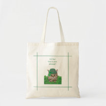 Gato Engraçado na Rua. Dia de Patrick