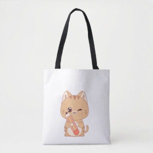 BOLSA TOTE GATO ESTUDANTE DE GATO AMOR DESIGN