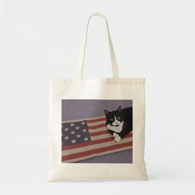 Bolsa Tote Gato EUA  (Frente)