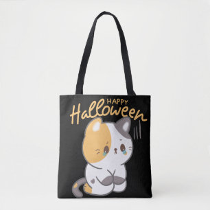 Bolsa Tote Gato Feliz Hallowen
