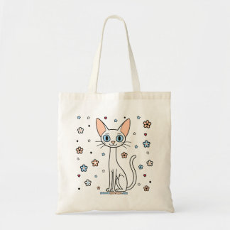 Bolsa Tote Gato Floral de Harper Celestial