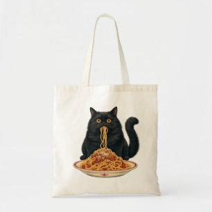Bolsa Tote Gato Fofinho Amante de Comida Italiana Design