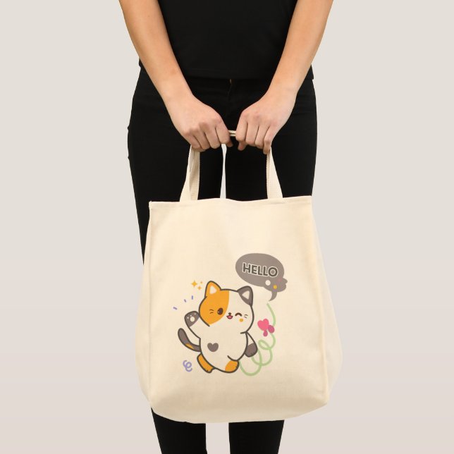 BOLSA TOTE GATO FOFO (Frente (produto))