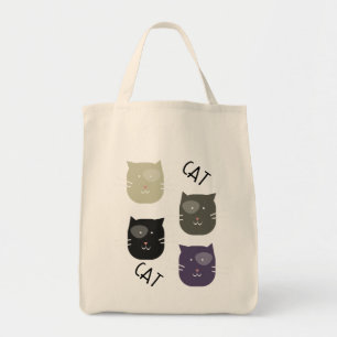 Bolsa Tote Gato Fofo com Manchas Caprichoso