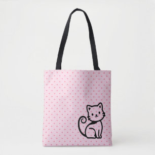 Bolsa Tote Gato Fofo Simples
