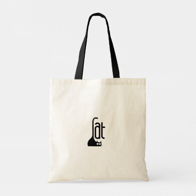 Bolsa Tote Gato "Gordo" Criativo (Verso)