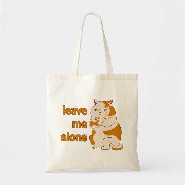 Bolsa Tote Gato gordo me deixa em paz (Frente)