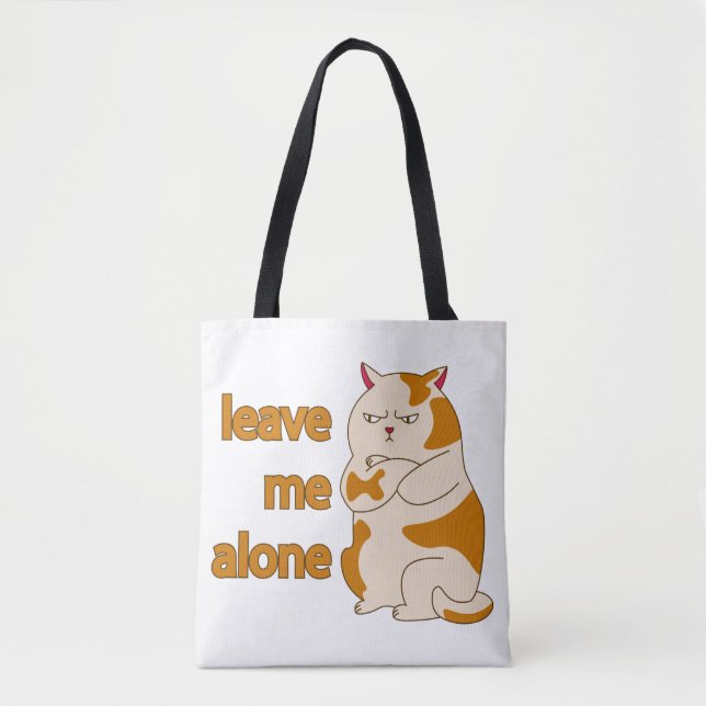 Bolsa Tote Gato gordo me deixa em paz (Frente)