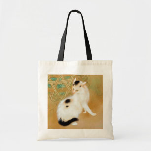 Bolsa Tote Gato Japonês, Takeuchi Seihō, Arte Japonesa