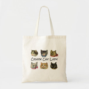 Bolsa Tote Gato Louco Dama de Tote Bag