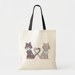 Bolsa Tote Gato Louco, Senhora Engraçada Gatinho, Gatinha Mãe