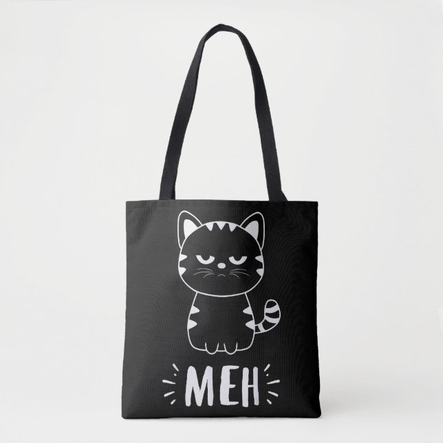 Bolsa Tote Gato Moguoso Adora Mulheres Meninas Gato - Gato En (Frente)
