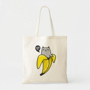 Bolsa Tote Gato na banana