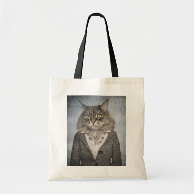 Bolsa Tote Gato na roupa (Frente)
