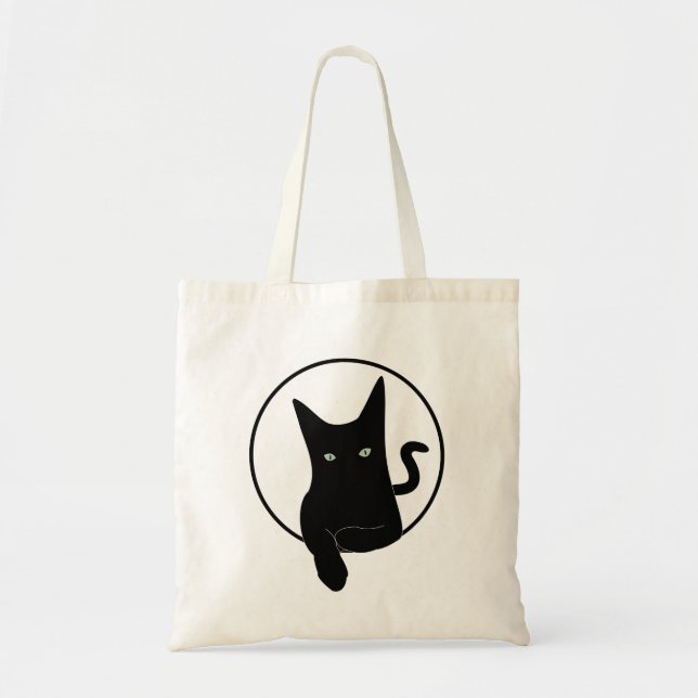 Bolsa Tote Gato negro (Frente)