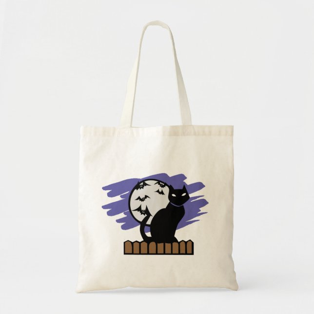 Bolsa Tote Gato Negro (Frente)