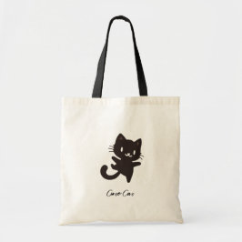 Bolsa Tote Gato Negro Bonito, Dança Engraçada