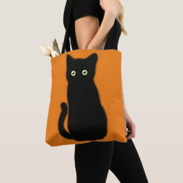 Bolsa Tote Gato negro, gatinho fofo, diversão espetacular