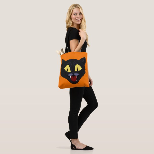 Bolsa Tote Gato Negro Halloween (No(a) Modelo)