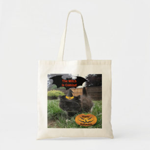 Bolsa Tote Gato Negro Maldito Que A Bruxa Está Chegando