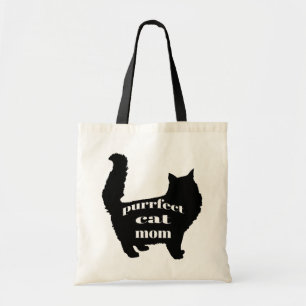 Bolsa Tote Gato Negro Moderno e Bonito Mãe