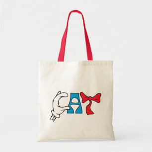 Bolsa Tote Gato no Chapéu Texto de Cat
