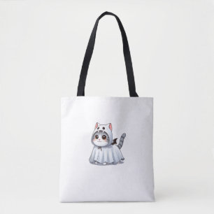 Bolsa Tote Gato no Fantasma para o Halloween
