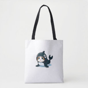 Bolsa Tote Gato no Figurino de Orca