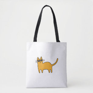 Bolsa Tote Gato Óculos de Sol Legal