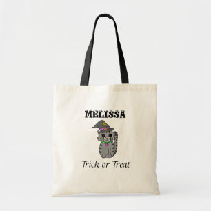 Bolsa Tote Gato Personalizado de Truque ou Tratamento de Hall