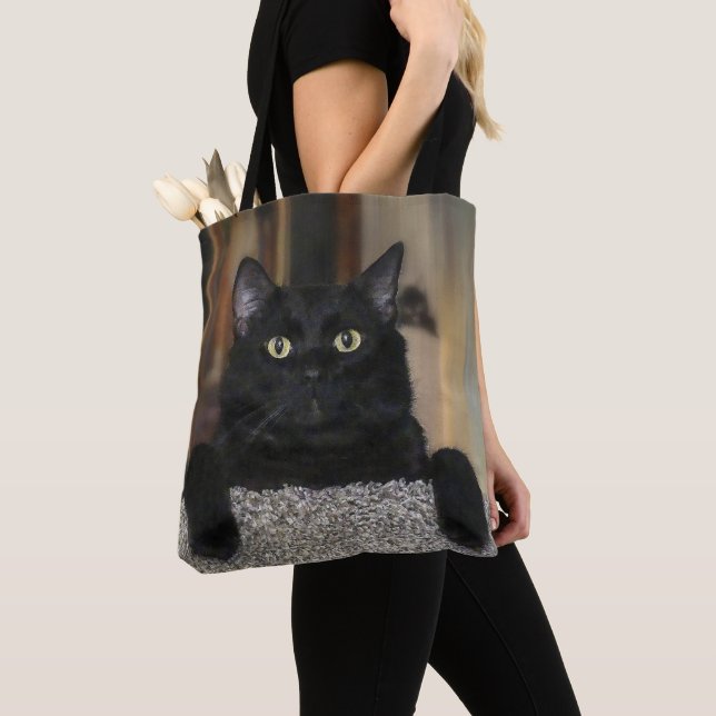 Bolsa Tote Gato Preto (Close Up)