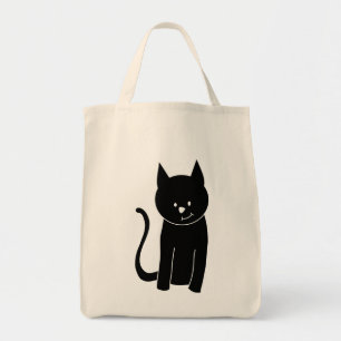 Bolsa Tote Gato preto bonito