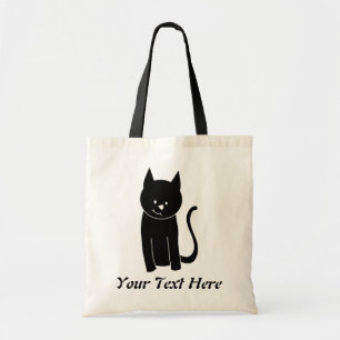 Bolsa Tote Gato preto bonito