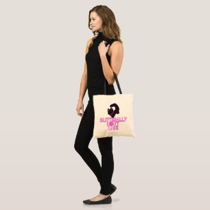 Bolsa Tote Gato preto brilhante não se importa