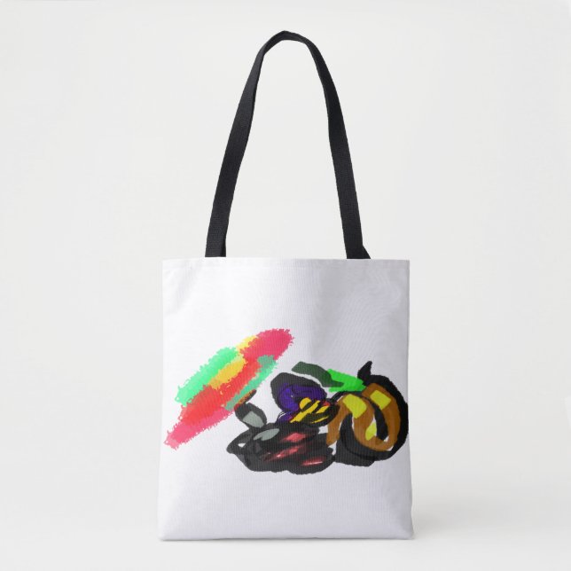 Bolsa Tote Gato Preto Brilho de Outono (Frente)