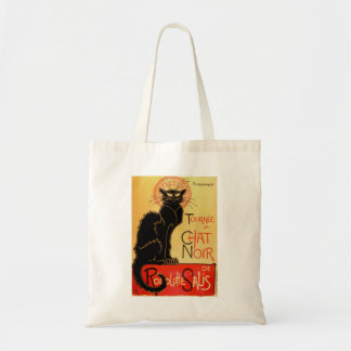 Bolsa Tote Gato preto de Arte Nouveau Le Conversa Noir do